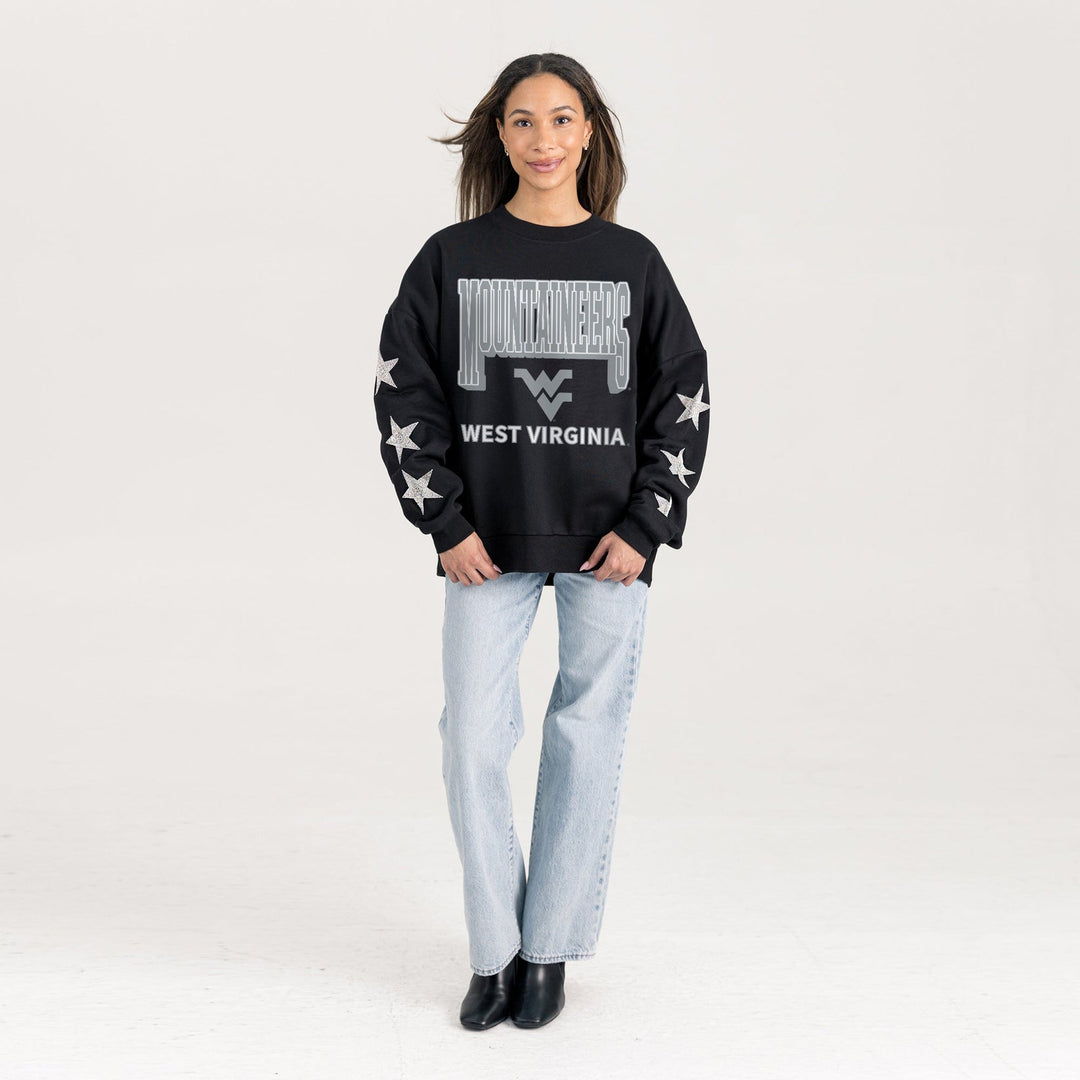 MOUNTAINEERS EMBELLISHED STAR CREWNECK