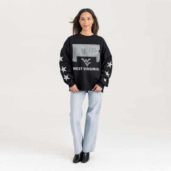 MOUNTAINEERS EMBELLISHED STAR CREWNECK