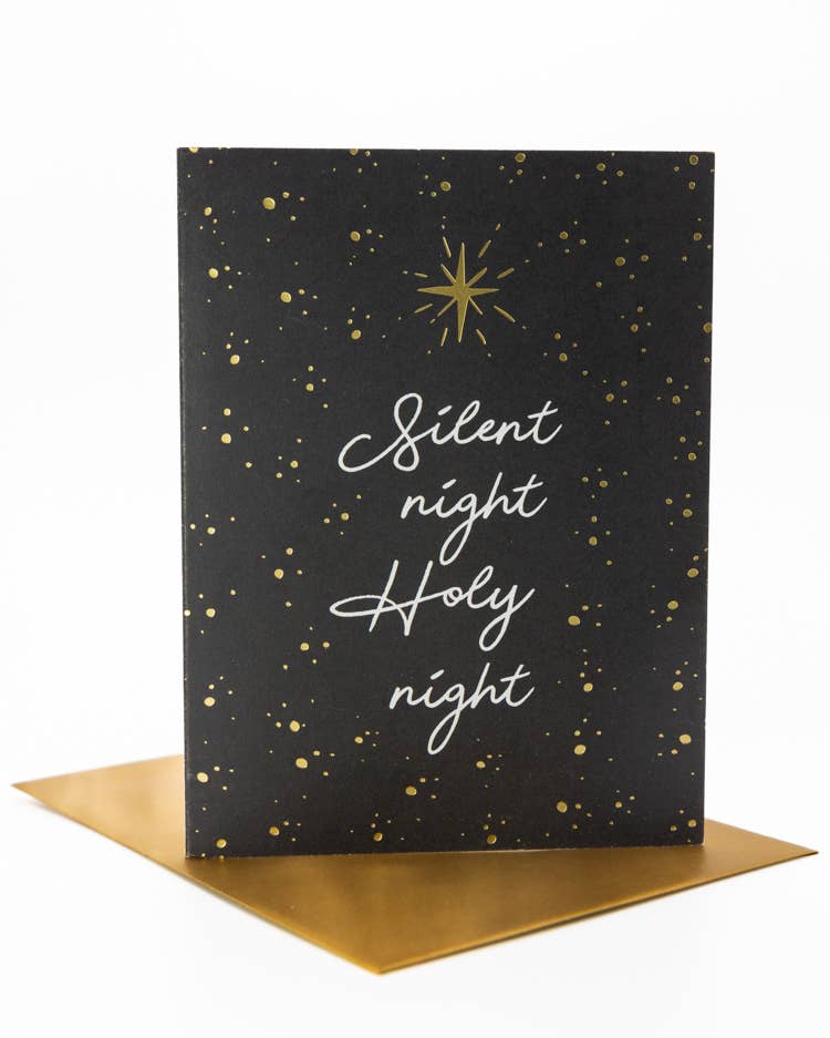 'Silent Night, Holy Night' Christmas Greeting Card
