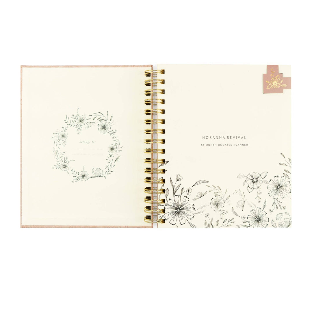 12-Month Undated Planner: Sonora Design, Spiral