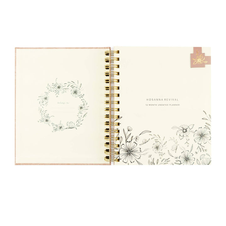 12-Month Undated Planner: Sonora Design, Spiral