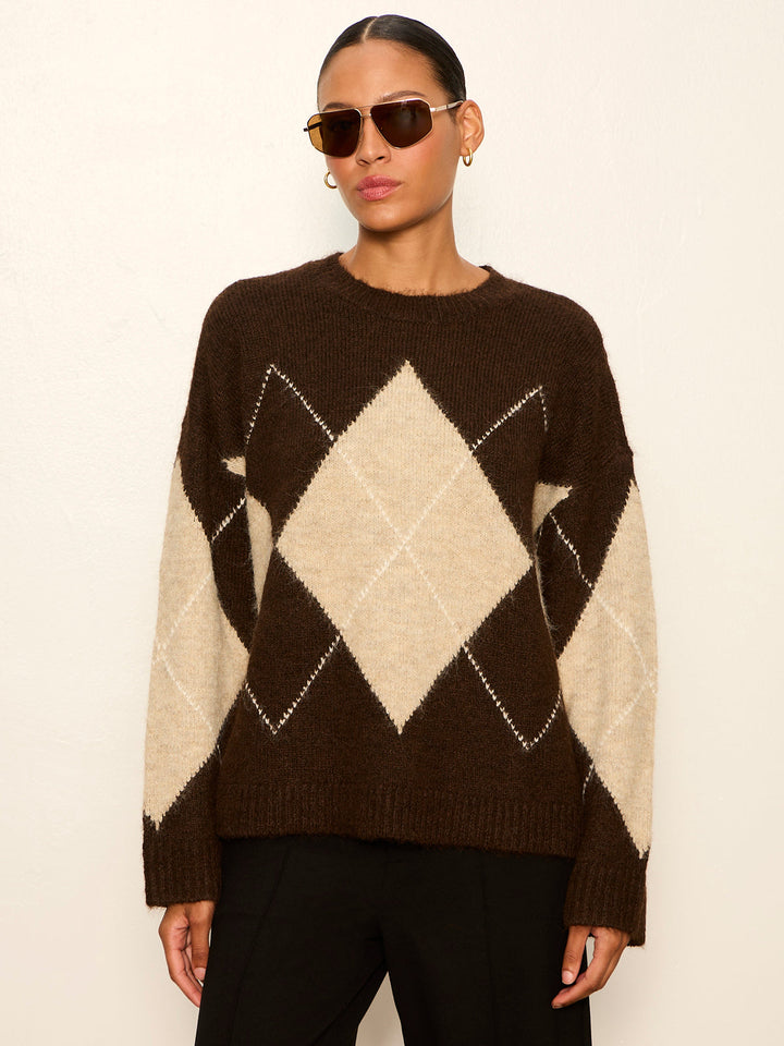 ARGYLE CREW SWEATER