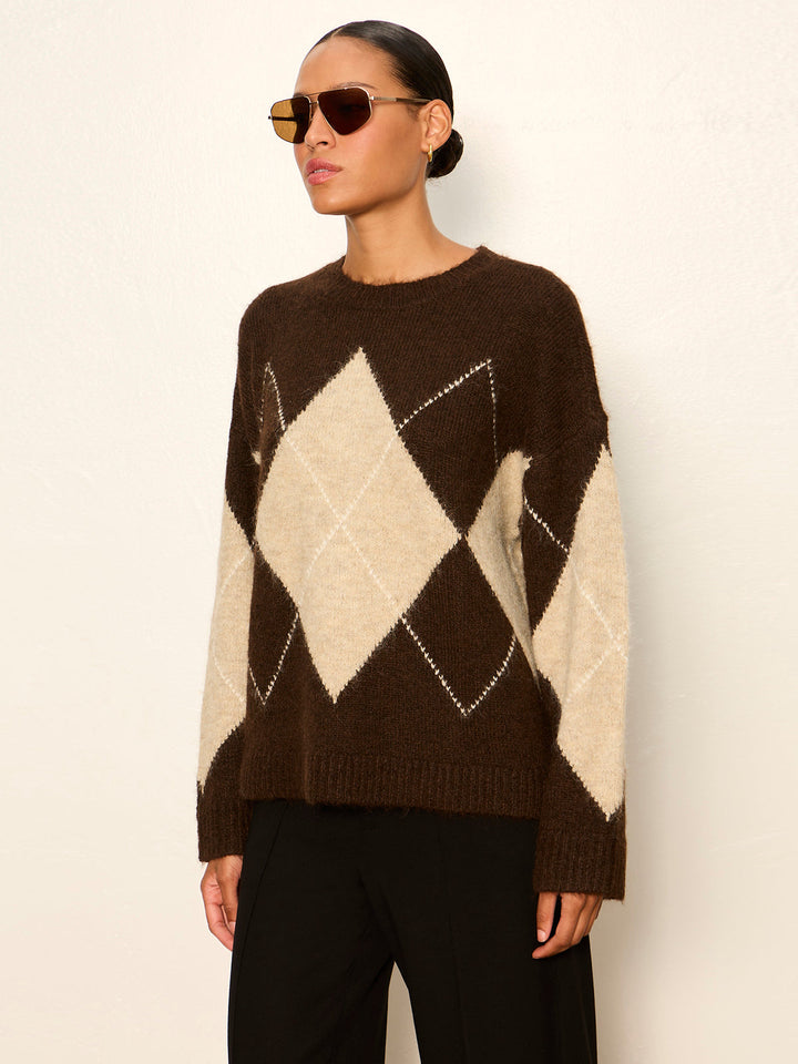ARGYLE CREW SWEATER