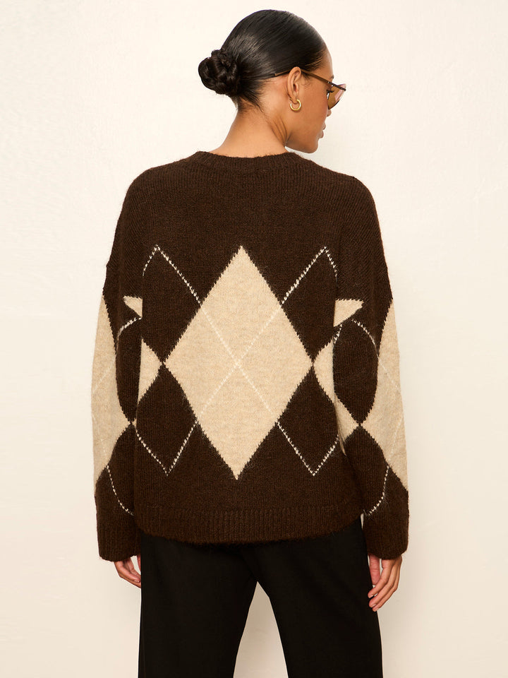 ARGYLE CREW SWEATER