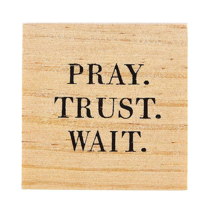 Treasure Box Earrings - Pray. Trust. Wait.