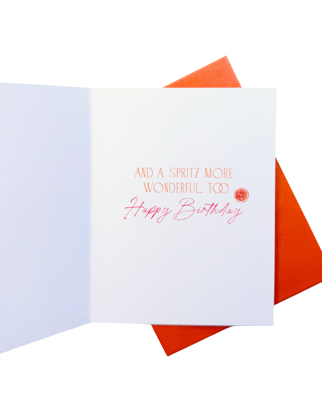 'Just a Spritz' Aperol Spritz Birthday Greeting Card