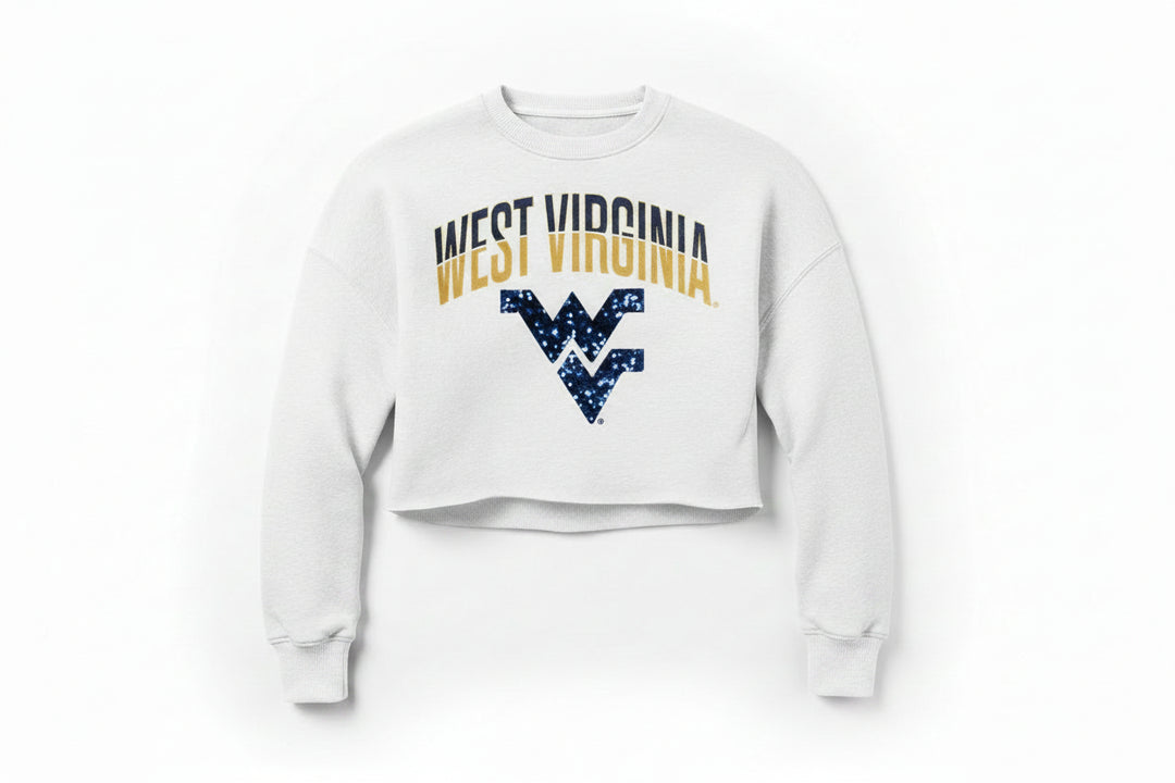 L/S WEST VIRGINIA STARLITE SEQUIN CROP