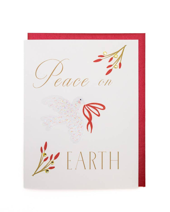 'Peace on Earth' Festive Christmas Greeting Card