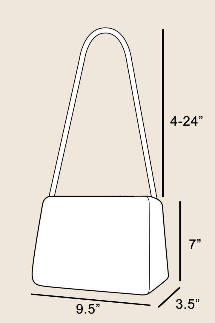 Wood Handle Square Braided Handbag