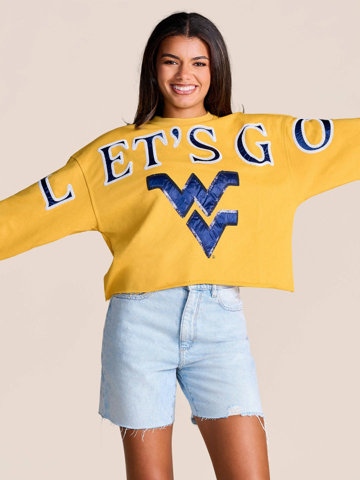 WV STADIUM SEQUIN CREWNECK