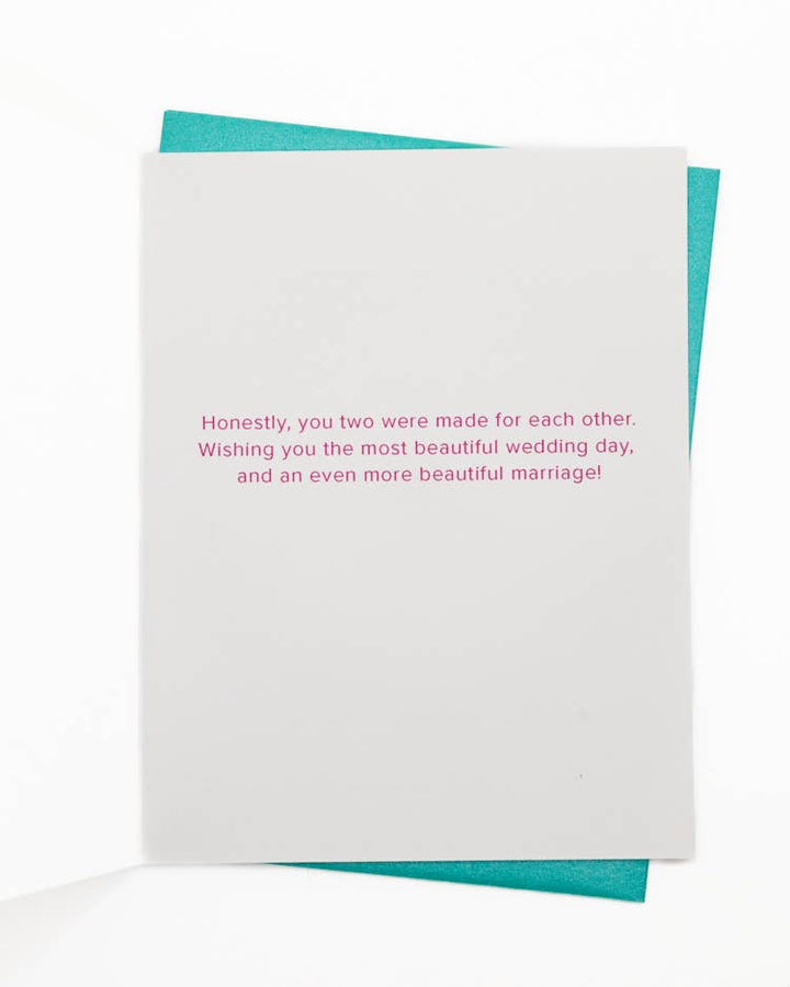 'Paradise Love' Tropical Wedding Cake Greeting Card