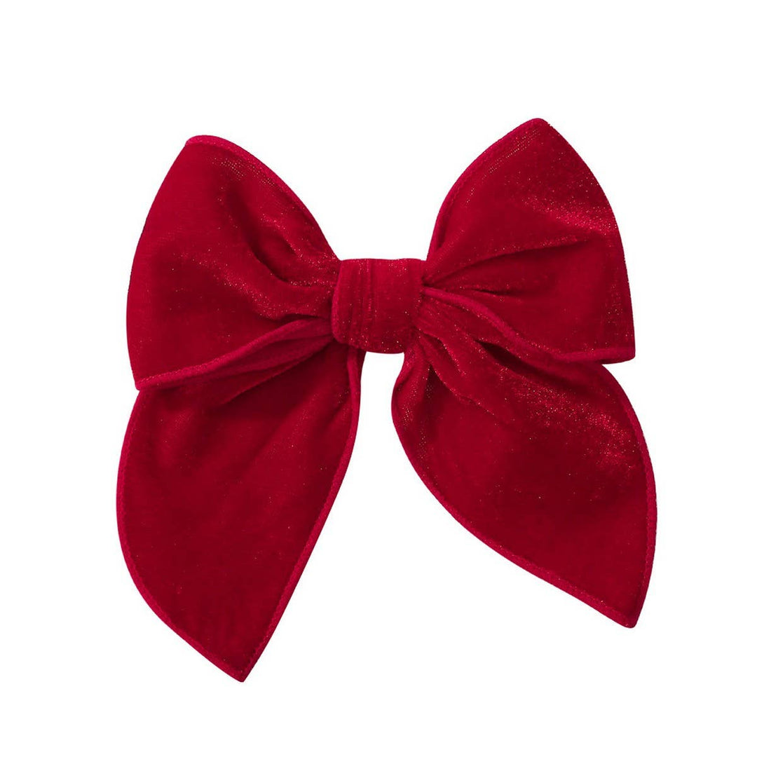 HOLIDAY VELVET BOW CLIP