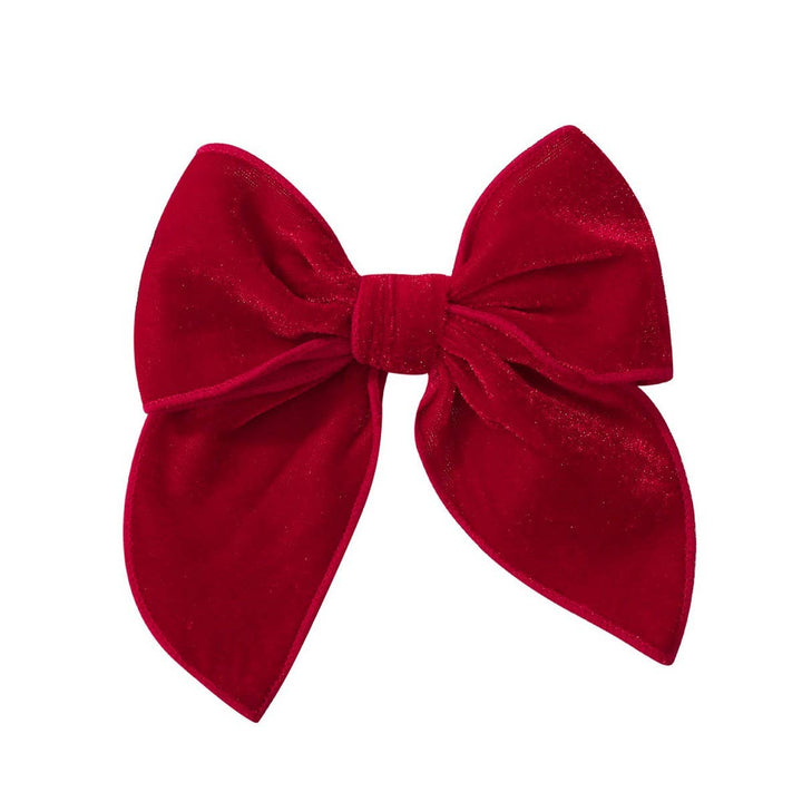 HOLIDAY VELVET BOW CLIP