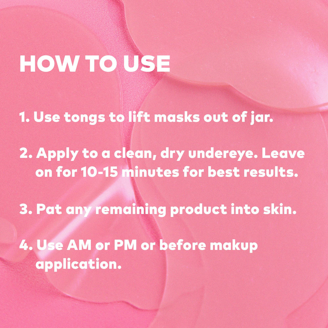 Hydrogel Undereye Masks - Seaweed-Based with Calming Cherry