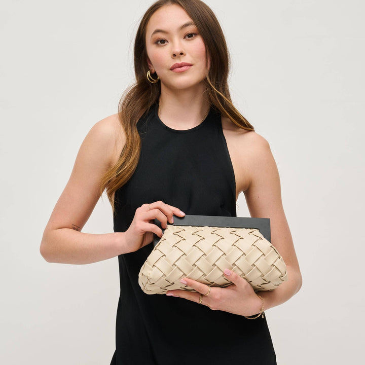 JAMIE WOODEN FRAME CLUTCH