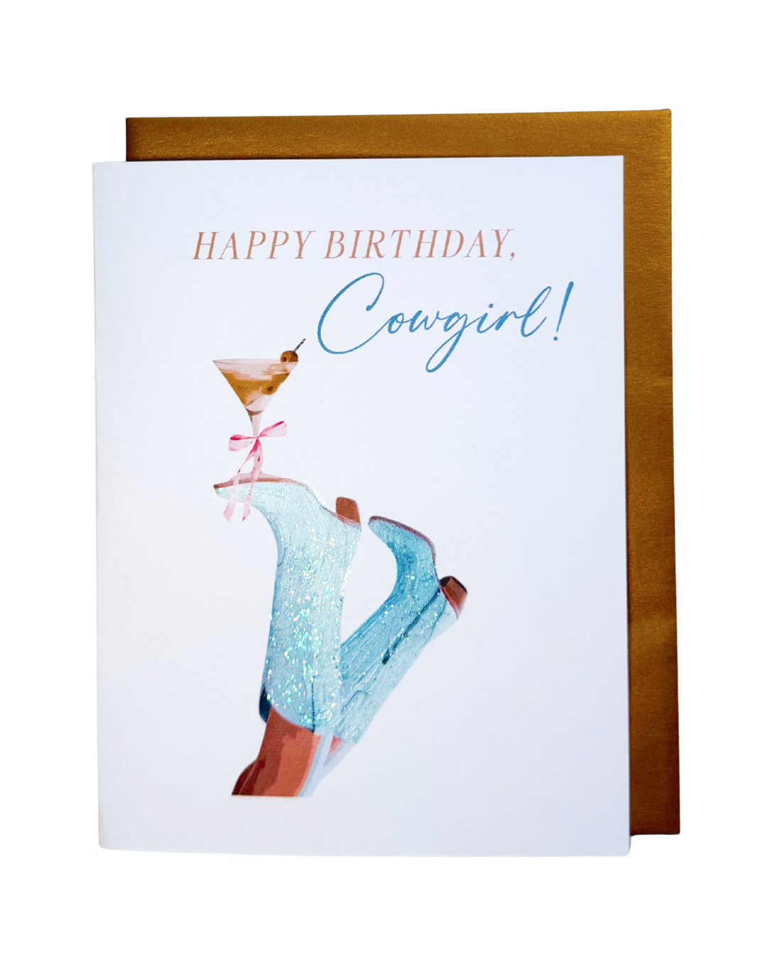 "HAPPY BIRTHDAY COWGIRL!" GREETIN CARD