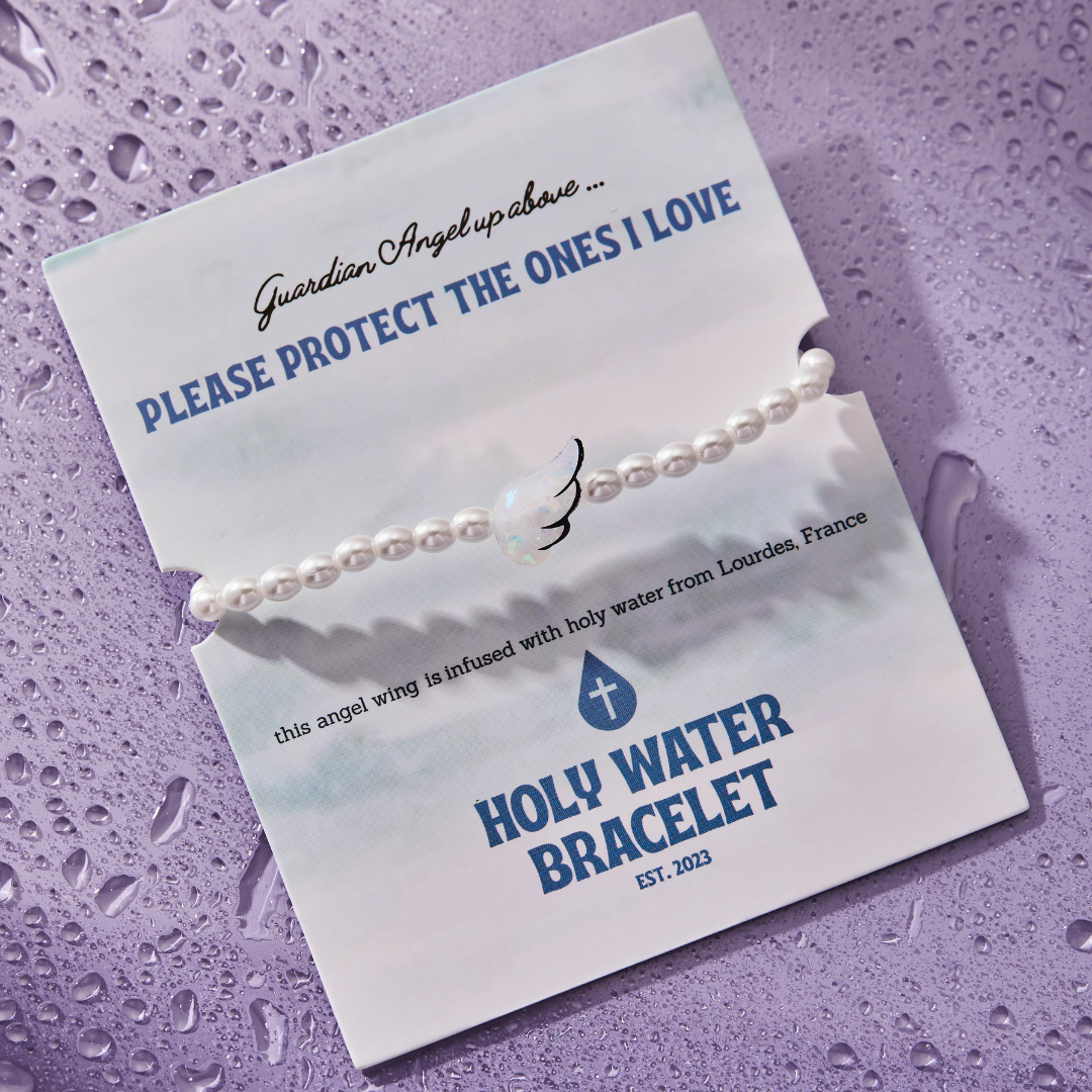 HOLY WATER ANGEL WING BRACELET