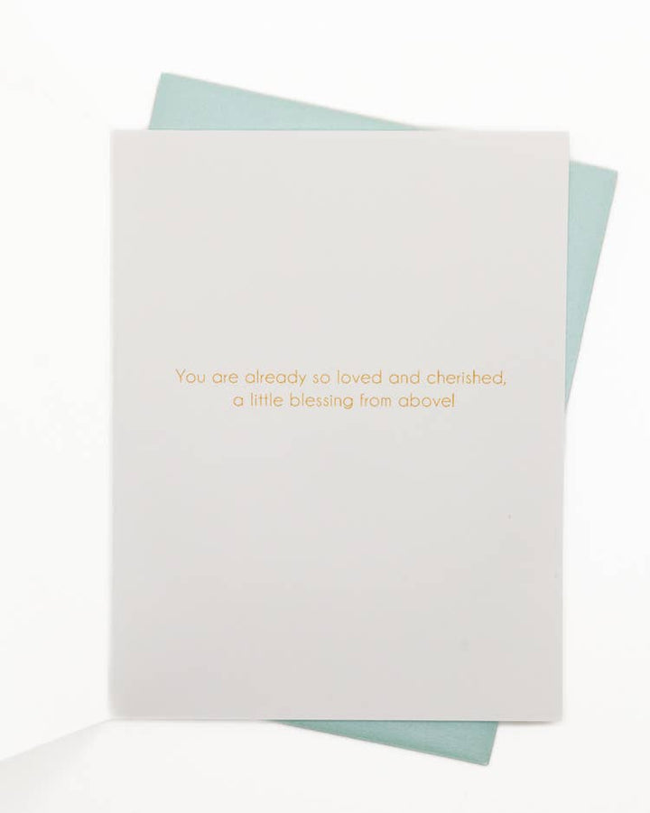 'Sweet Little Prince' Teddy Bear New Baby Greeting Card