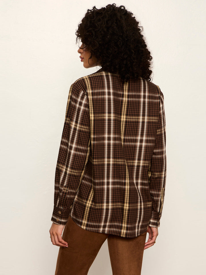 CITY PLAID SHIRT | BURNT COCOA