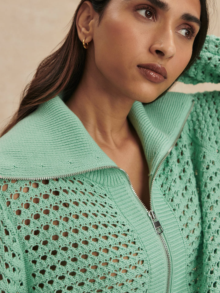 ELOISE ZIP-THROUGH KNIT