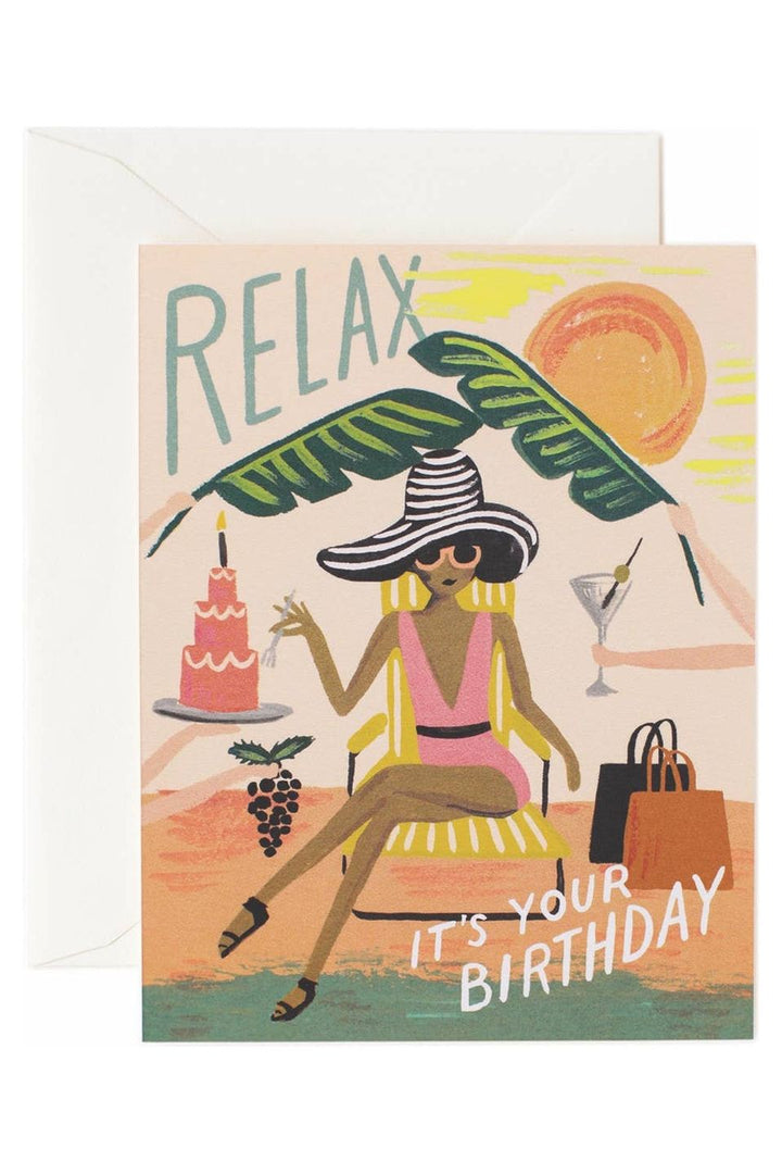 RELAX BIRTHDAY CARD