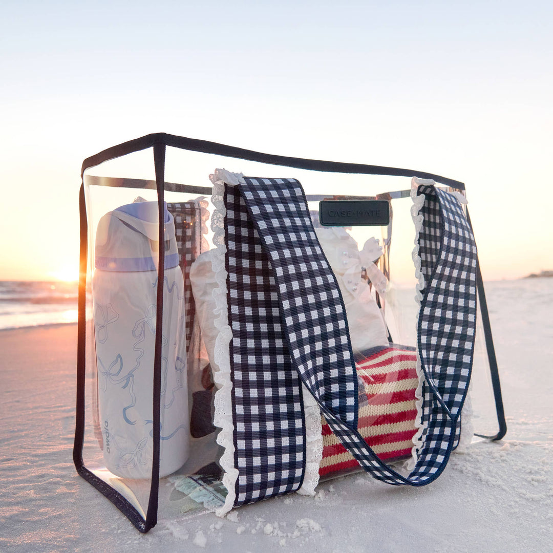 GINGHAM JELLY TOTE BAG