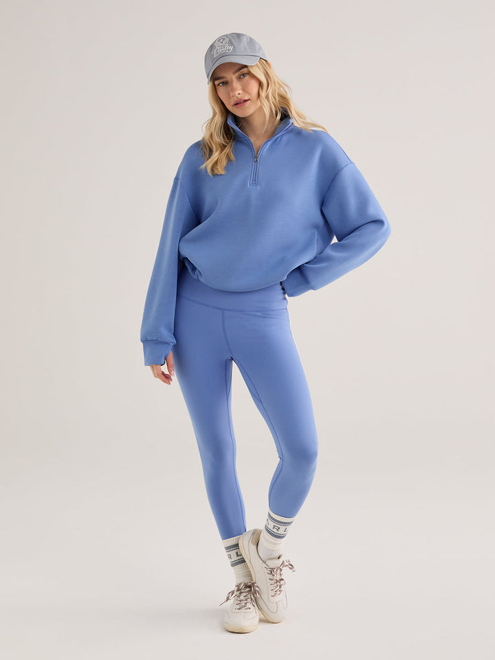SIAN CROPPED HALF-ZIP