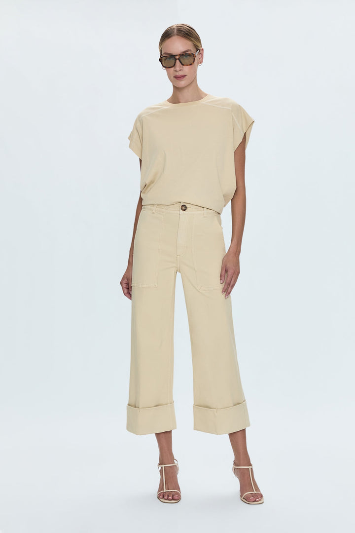 MAYA CUFFED WIDE LEG PANTS