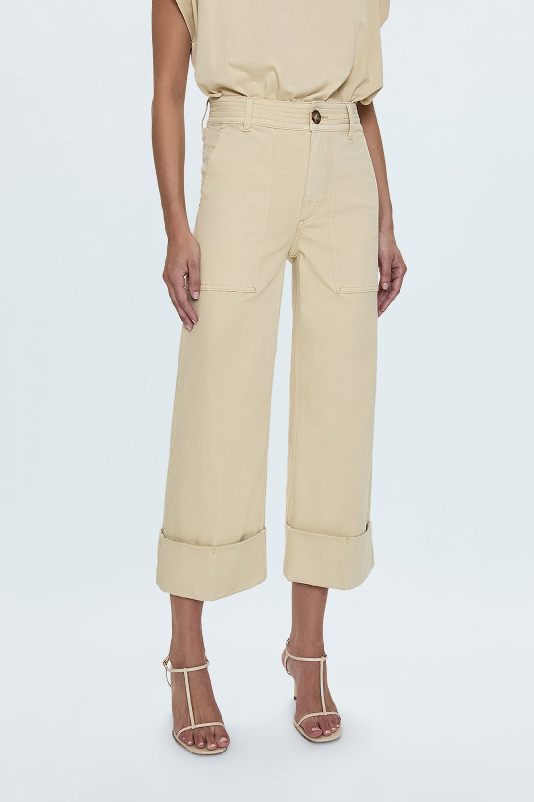 MAYA CUFFED WIDE LEG PANTS