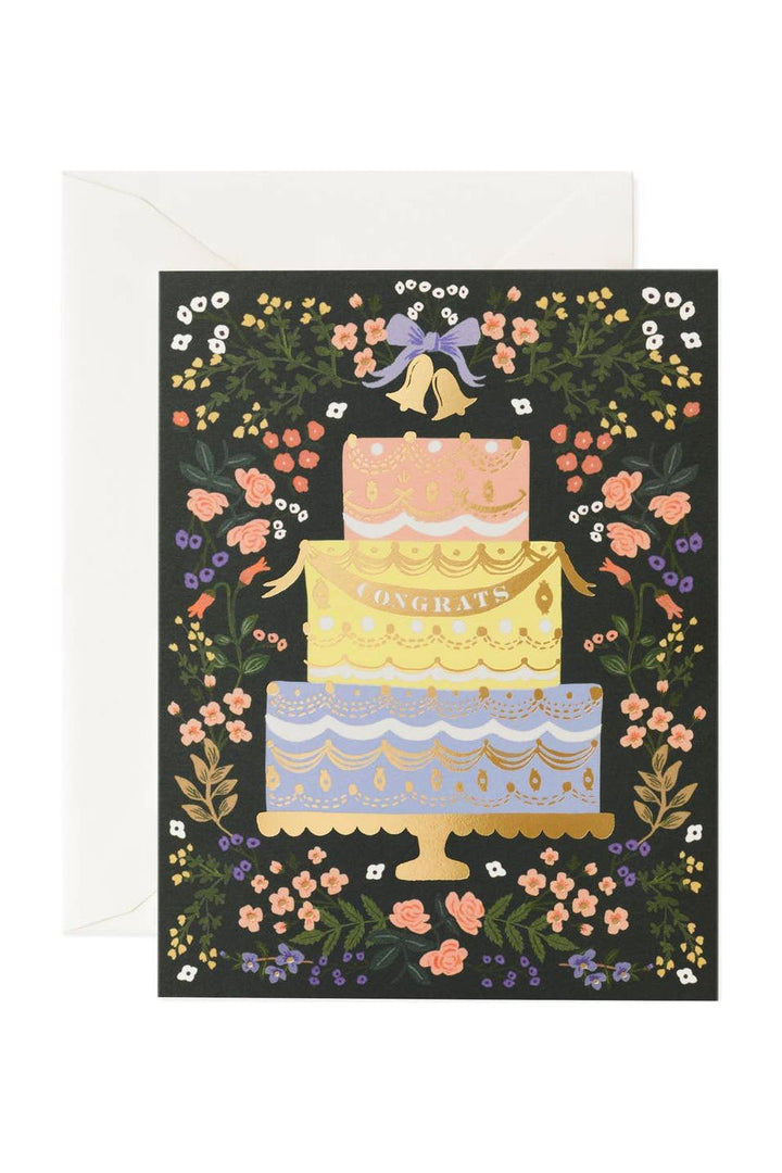 WOODLAND WEDDING CAKE CARD