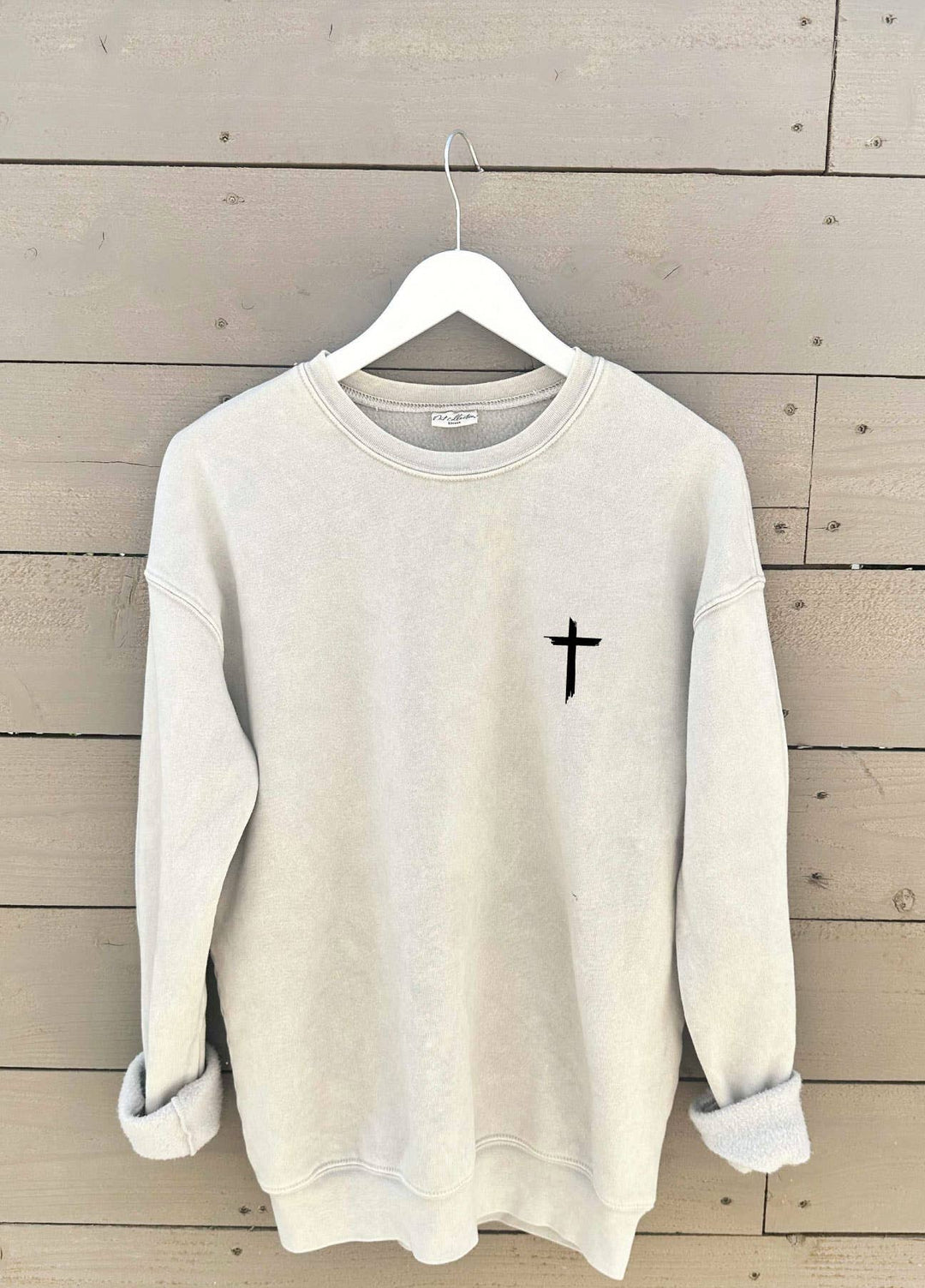 JESUS HAS MY BACK MINERAL SWEATSHIRT