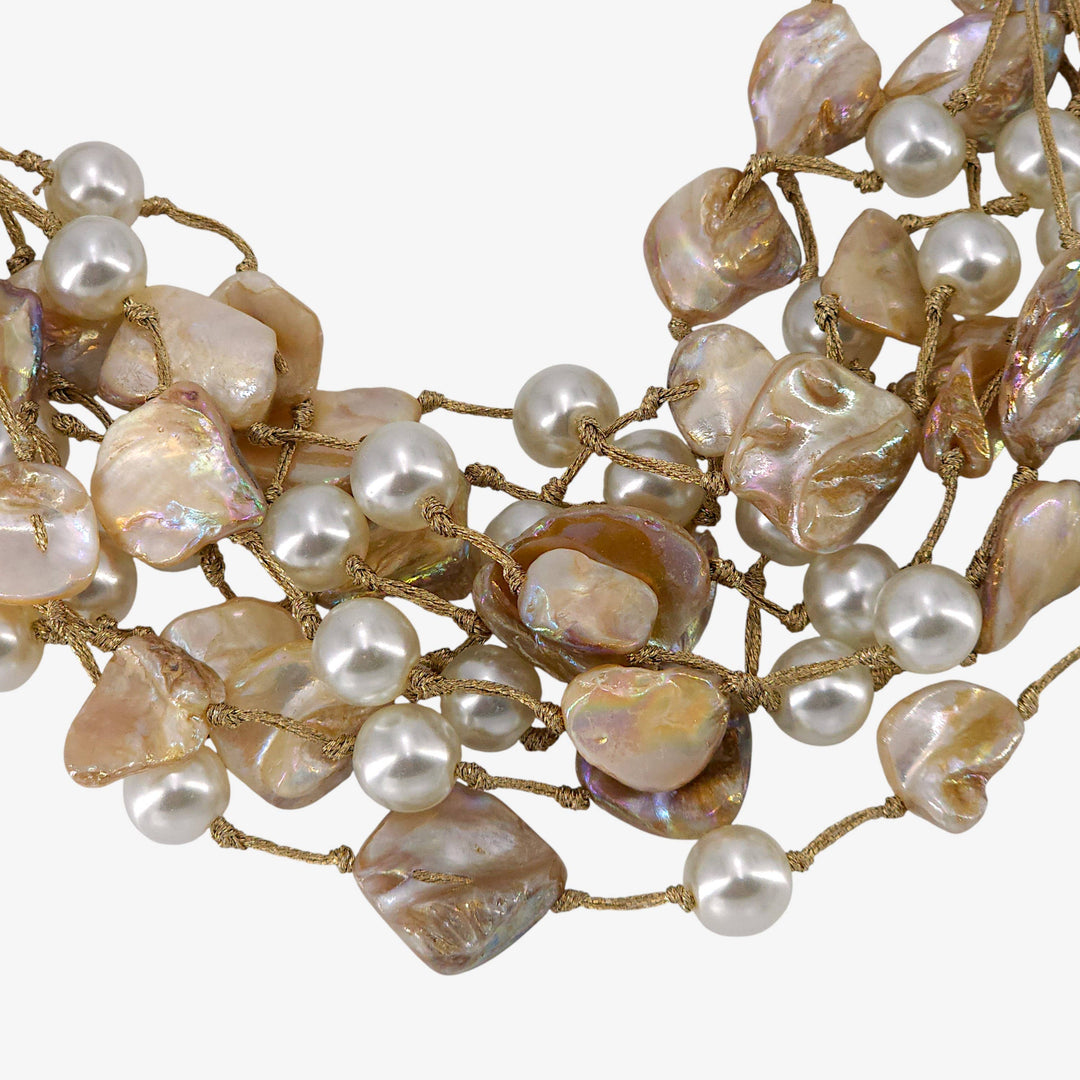 MARILYN SHELL & PEARL NECKLACE
