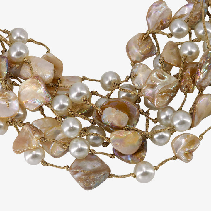 MARILYN SHELL & PEARL NECKLACE