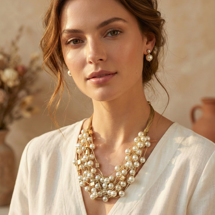 MAISY CHUNKY PEARL NECKLACE
