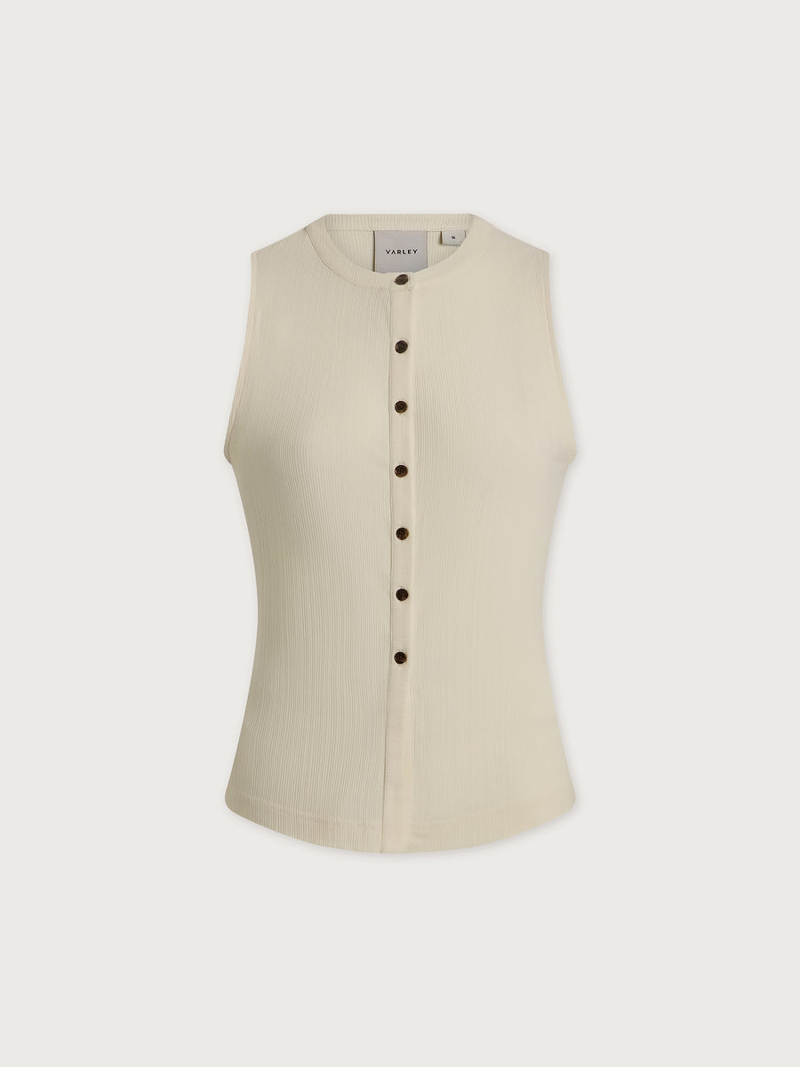 LATIA BUTTON THROUGH TANK