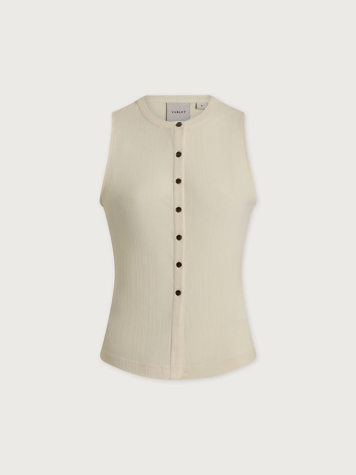LATIA BUTTON THROUGH TANK