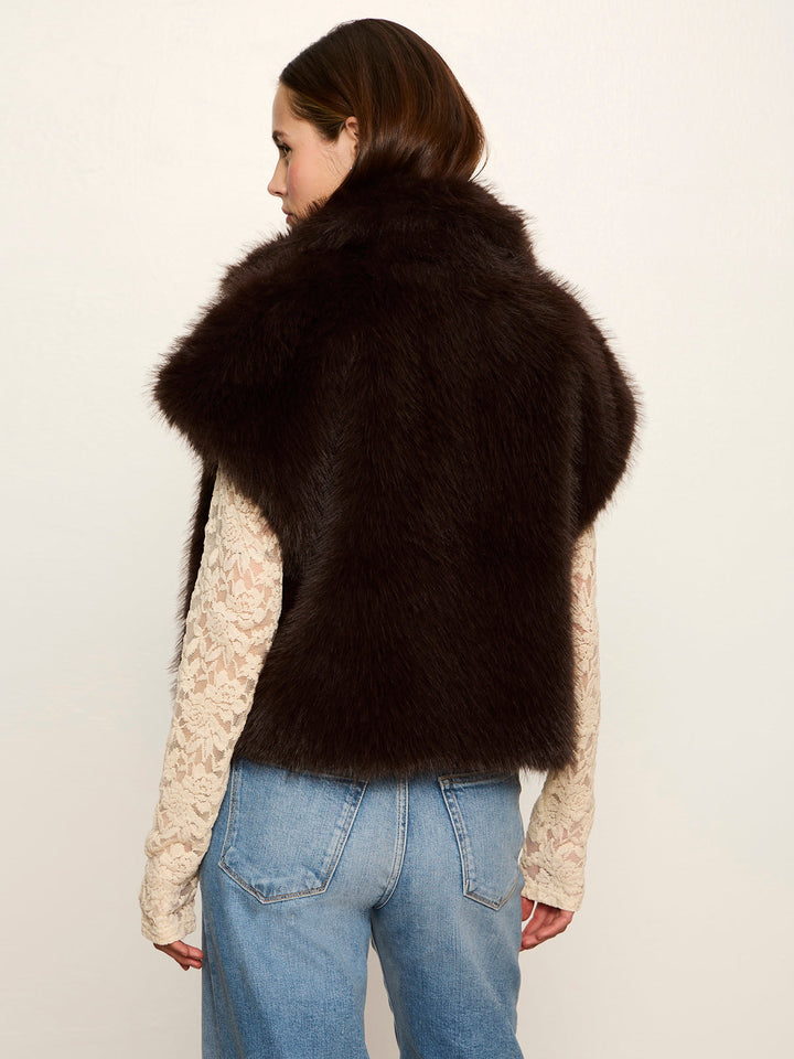 SILKY FUR VEST
