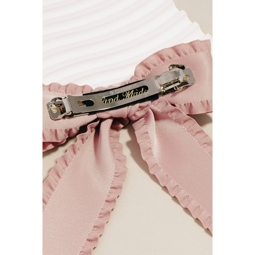 Wave Trim Bow Hair Clip
