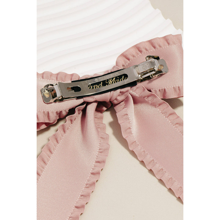 Wave Trim Bow Hair Clip