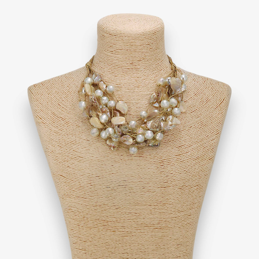 MARILYN SHELL & PEARL NECKLACE