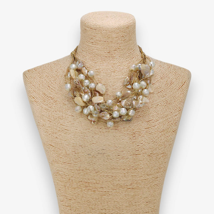 MARILYN SHELL & PEARL NECKLACE