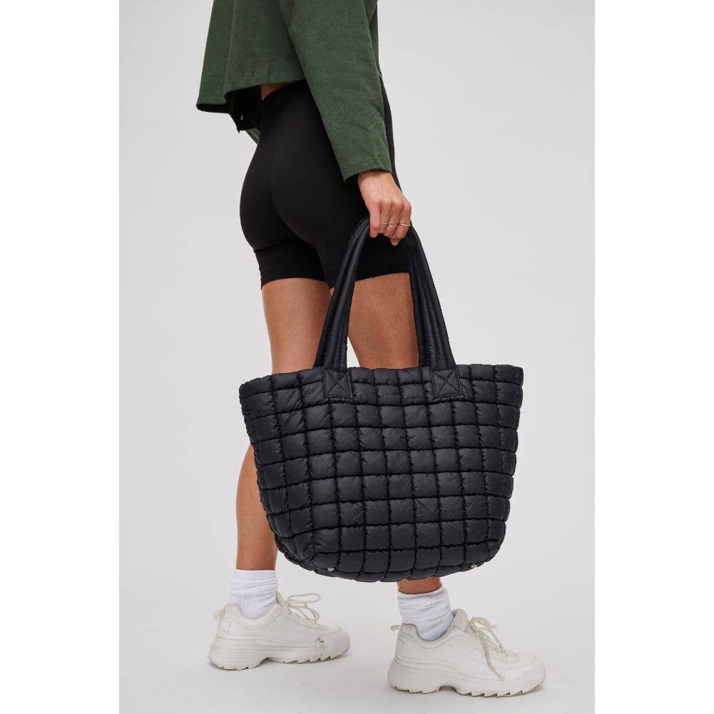 Breakaway Quilted Puffer Nylon Tote