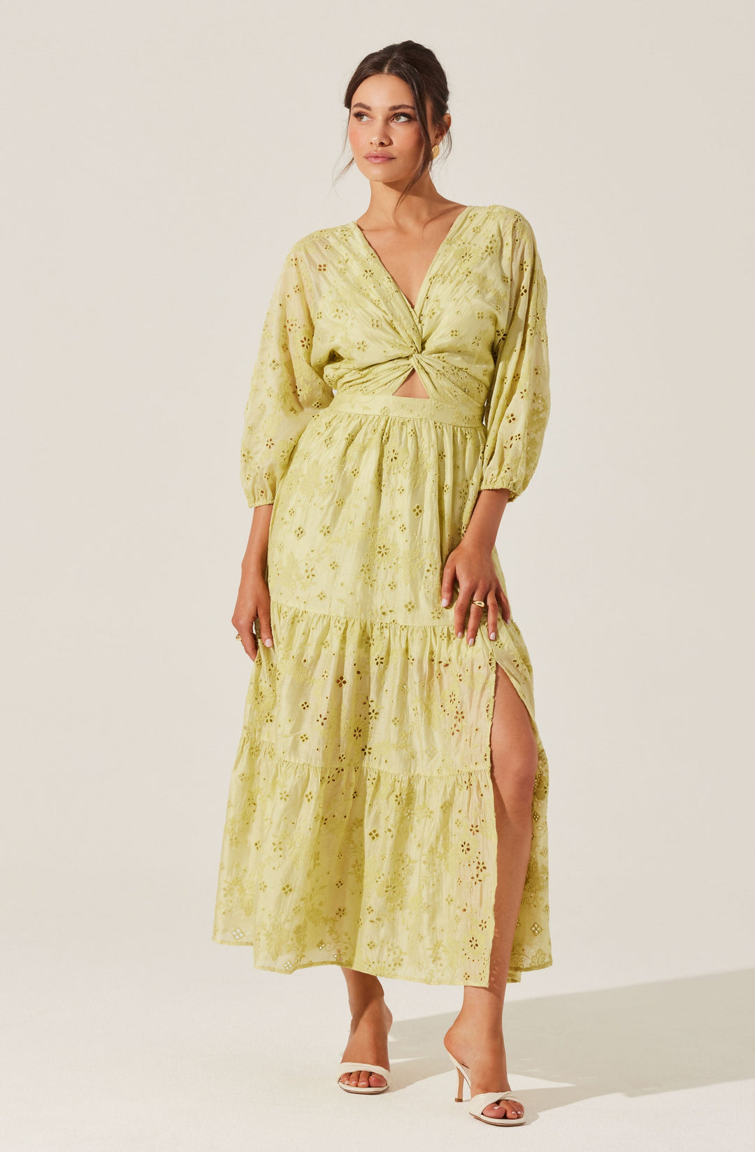 JESALYN EYELET MAXI DRESS