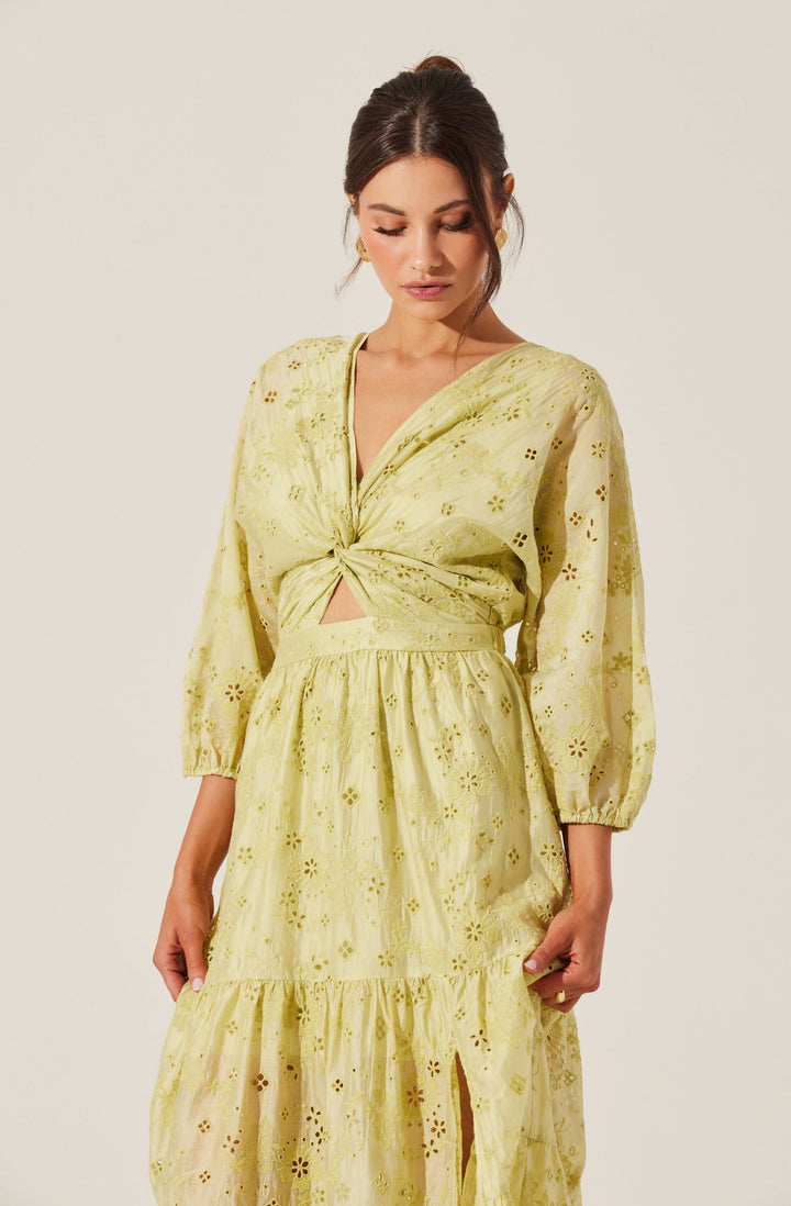 JESALYN EYELET MAXI DRESS