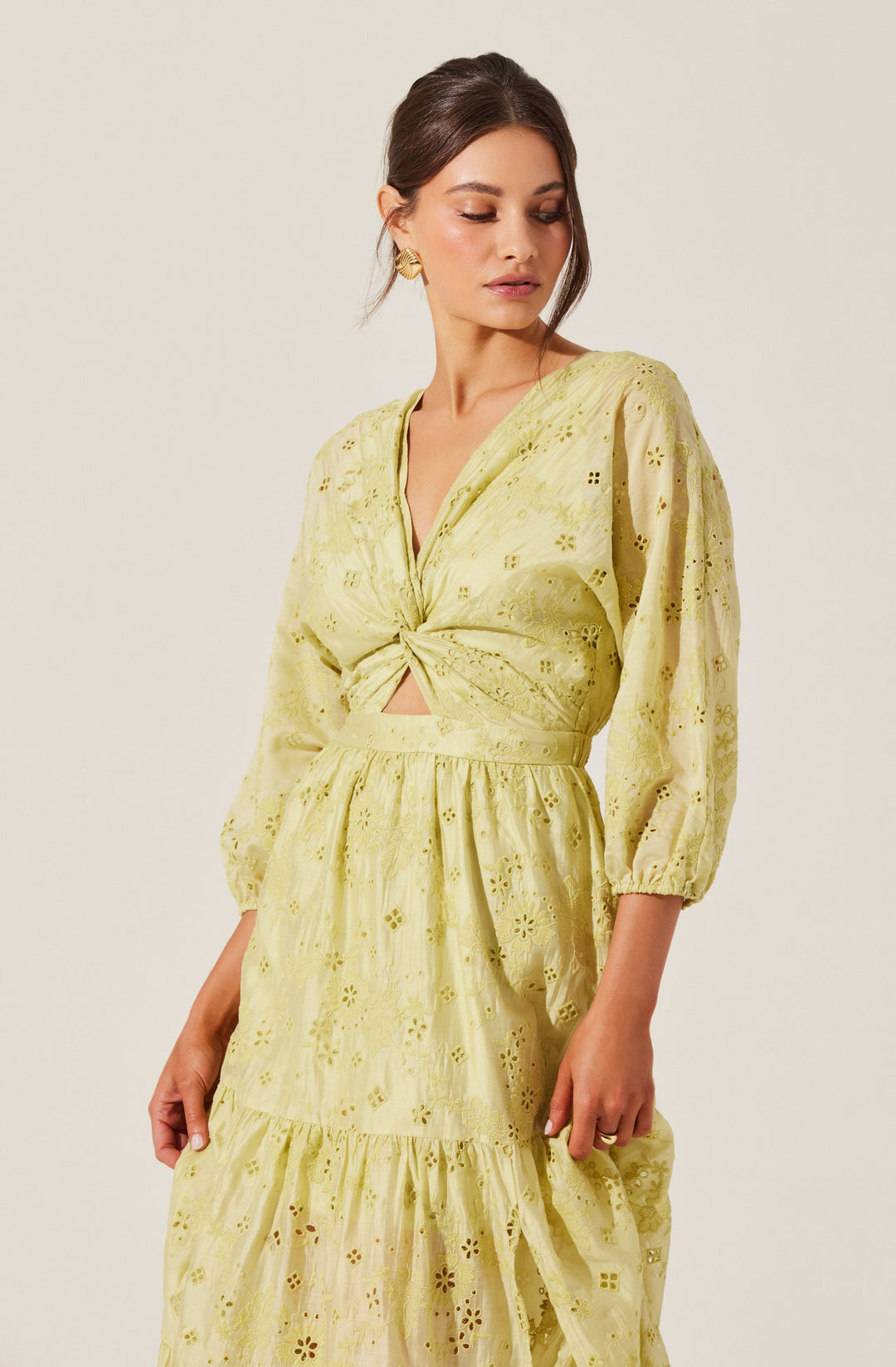 JESALYN EYELET MAXI DRESS