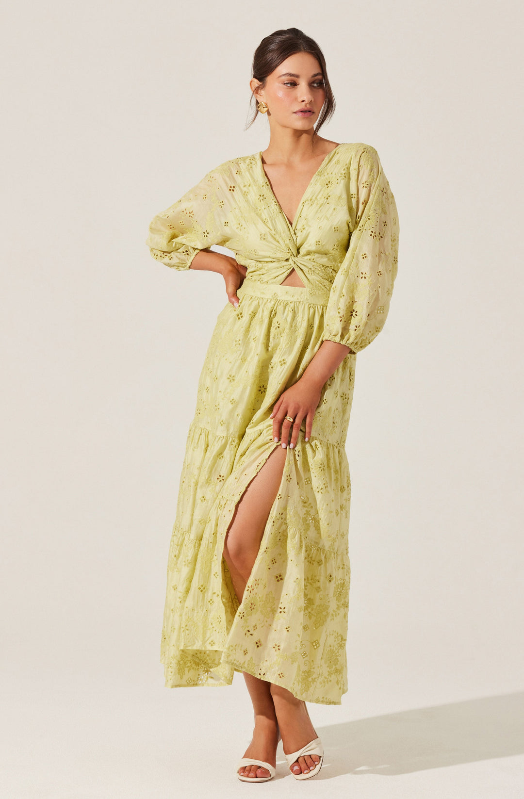 JESALYN EYELET MAXI DRESS