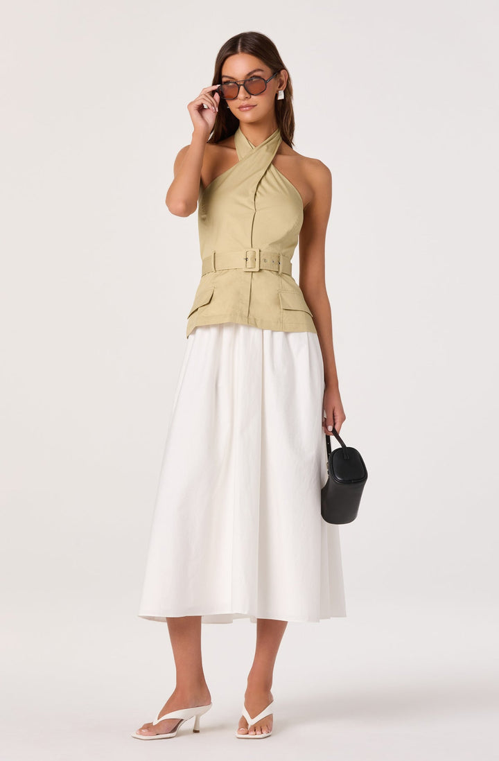 ALEDA BELTED MINI DRESS