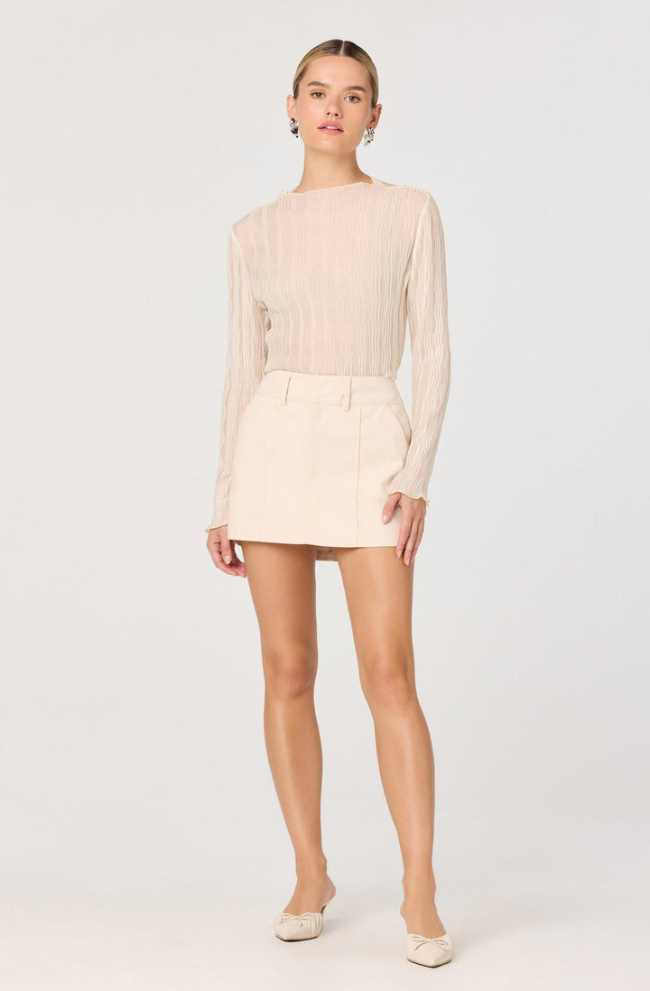 ESKA SHEER PLISSE TOP