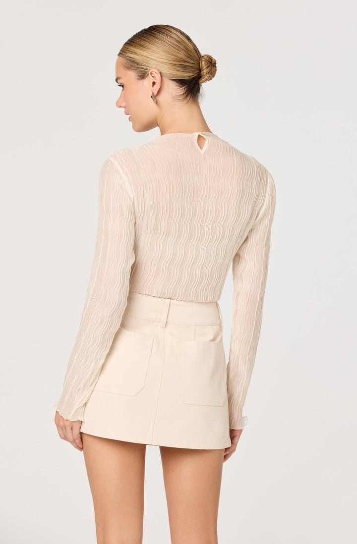 ESKA SHEER PLISSE TOP