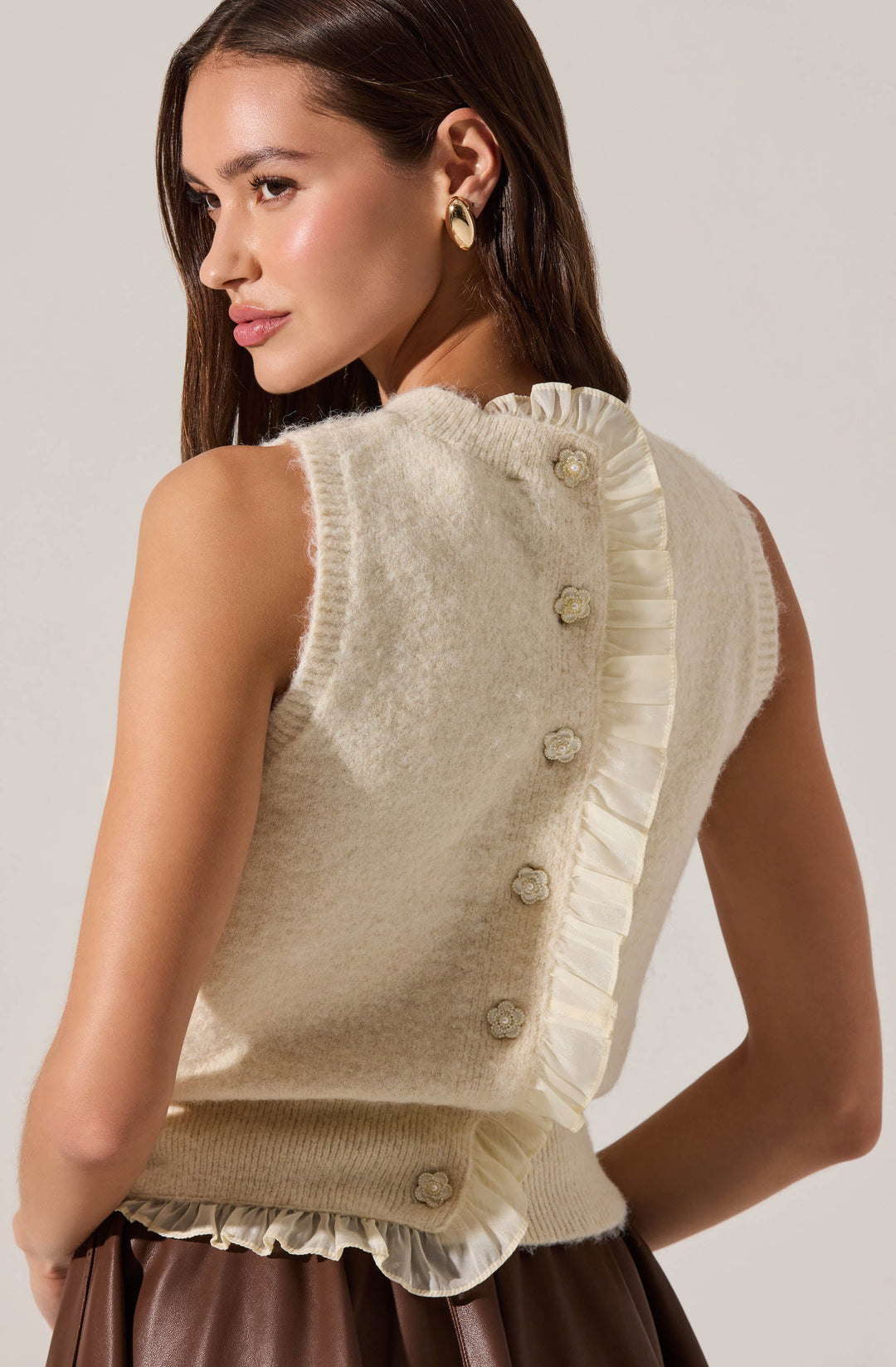 PERNILLE CABLE KNIT SWEATER TANK